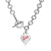 Nuevo Colgante en Forma de Corazón para Abrochar de la Marca T, Varios Estilos de Collares, Modernos y Elegantes, Selección de Influencers Populares, Diseño Clásico, Venta Directa del Fabricante