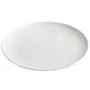 Factory de Liquidación Plato para Bistec con Puntos Dorados Lluvia de Meteoros Plato de Porcelana Blanca de Alta Gama Plato Redondo para Uso Doméstico Plato Plano Plato de Servir