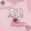 Série de Ação de Graças Aiful Pingente de Peru Combinação de Coração com Contas de Prata Esterlina S925 Joias DIY de Feriado Contas Soltas