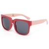 Gafas de Sol Plegables Infantiles con Montura Cuadrada, Protección Solar, Protección UV, Gafas para Bebé, Gafas de Sol Modernas y de Moda, Gafas de Sol