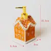 Comercio Exterior Personalizado Estéreo Relieve Casa Navideña Botella de Loción Dispensador de Jabón Pintado a Mano Dispensador de Champú