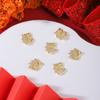 Accesorios para Uñas Zirconio Año Nuevo Zodiaco Personaje de la Fortuna Moneda Borla Colgante Estilo Chino Metal Uñas Pedrería