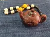 Sándalo rojo lobular africano sándalo rojo de rinoceronte tallado multiestilo calabaza valiente dios de la riqueza manija piezas de mango para adornos de olla