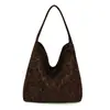 Bolso de Hombro Grande con Estampado de Leopardo Retro para Mujer 2025 Otoño Nicho Elegante de Alta Gama Bolso de Axila Casual