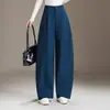 2026 Nuevos Pantalones de Otoño para Mujer de Cintura Alta, Holgados de Pierna Ancha, Rectos Casuales de Pierna Curva, Pantalones Largos hasta el Suelo