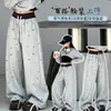 Pantalones deportivos de algodón para niña con estampado completo de dibujos animados estilo coreano, nuevo modelo de otoño 2026, pantalones casuales elegantes y súper lindos, pantalones largos deportivos