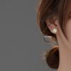 Nalan s925 Prata Fresh Sweet Ins Pearl Series Brincos Femininos Retro Fashion Brincos M01984
