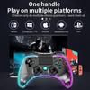 Mando inalámbrico para PS4, luz de respiración colorida, carcasa transparente de cristal, interruptor, mando para juegos de ordenador y teléfono móvil