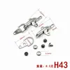 Nueva Hebilla de Avión de Metal Hebilla para Chaqueta Abrigadora Hebilla de Aleación Accesorios para Ropa y Equipaje Blanco Dorado Pistola Multitamaño