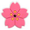 Nueva serie Sakura de zapatos con flores, hebillas decorativas de PVC, goma suave, accesorios decorativos personalizados, adornos para zapatos.