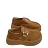 Couro Genuíno Super Macio Solado Grosso Aumento de Altura Totalmente Coberto Sapatos Birkenstock Sapatos Femininos 2026 Novo Slip-on Pessoa Preguiçosa Sapatos Únicos Mocassins