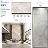 Pared de Fondo de TV de Piedra Sinterizada 1200x2700 Encimera de Piedra Sinterizada Baldosa de Mármol Blanco Veta Continua Piedra Sinterizada al por Mayor
