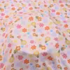 Tecido de Algodão e Seda Estampado Tecido de Algodão Artificial Vestido Floral de Verão Roupas de Bebê Pijamas Tecido de Roupa de Algodão e Seda
