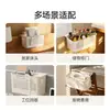 Cesta suspensa retrátil FaSoLa para camas de dormitório, cesta de armazenamento simples de encaixar, cesta de armazenamento doméstica espessa e durável