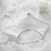 Ropa Interior Antibacteriana 7A para Mujer, Algodón Puro, Antibacteriana, Cintura Media, Sin Costuras, Niñas Estudiantes, Entrepierna de Algodón, Calzoncillos Talla Grande, Transpirable y Cómoda