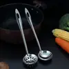 Colador Espesado de Acero Inoxidable 304 Herramientas de Cocina para el Hogar Mango Largo Cuchara para Olla Caliente Juego de Cucharas Soperas Grandes Venta al por Mayor