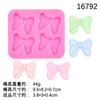 Molde de Silicone Formato Laço Chocolate Fondant Decoração de Bolo DIY Resina Pingente Chaveiro Gotejante Molde