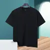 Camiseta lisa minimalista estilo japonês, gola redonda, manga curta com toque fresco de Sorona, corte solto, versátil para o trabalho, top de algodão pesado com ombros caídos