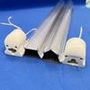 Kit de luz de relleno de planta T8 transparente al por mayor en stock de fábrica Kit de carcasa de lámpara integrada de doble fila T8