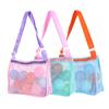Nova bolsa de praia, bolsa de acabamento de brinquedos infantis, bolsa de praia, bolsa de malha oca, bolsa de armazenamento de grande capacidade, bolsa de malha de concha