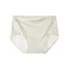 Ropa interior sin costuras jacquard de seda helada antibacteriana de 10 A para mujer, de cintura alta, transpirable, control de abdomen, antirozaduras, estilo fino de verano, bragas