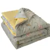 Colcha de verão grau materno e infantil para dormir sem roupa, algodão fresco estilo ins como nuvem, colcha de ar condicionado ultrassuave, colcha fina de verão, edredom de dormitório