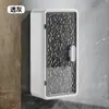 Caja de Almacenamiento de Pared, Sin Taladro, Diseño Elegante, Portatoallas para Baño, Estilo de Ventosa, Productos para el Cuidado de la Piel, Soporte para Cepillo de Dientes Eléctrico