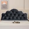 Travesseiro de Cabeceira de Cama de Luxo, Encosto Grande, Almofada Grande Macia Estilo Europeu, Travesseiro de Apoio para Pescoço e Cintura de Cama de Casal, Almofada de Encosto para Sofá