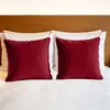 Venta al por mayor de fábrica de fundas de almohada de terciopelo holandés especial para casas de huéspedes y hoteles, fundas de cojín de felpa para sofá, personalización navideña transfronteriza