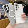 Funda Magnética Jelly Transparente Adecuada para Teléfono Móvil Samsung S26/S26Plus/S26Ultra