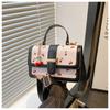 Bolsa Quadrada Pequena Colorida Tendência e Estilosa para Mulheres 2025 Nova Verão Estampa de Cereja Bolsa de Ombro Transversal Fashion