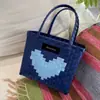 Bolsa de Celebridade da Internet Tailandesa de Verão Bolsa Tecida à Mão Marca Tendência Cesta de Legumes Bolsa de Mão Feminina Tote Bolsa de Praia