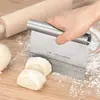 Cortador de Massa de Aço Inoxidável Com Escala Raspador de Nougat Macarrão de Arroz Pão no Vapor Cozinha Doméstica Ferramenta de Confeitaria Atacado