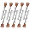 Set de Pinceles de Maquillaje, Pincel Plano para Base de Maquillaje, Pincel de Maquillaje Estilo Coreano, Espátula, Pincel Facial, Pincel para Difuminar Base de Crema, Herramientas de Maquillaje