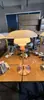 Lámpara de mesa vintage de cristal PH de diseñador danés, arte nórdico, adecuada para sala de estar, estudio, dormitorio, decoración de mesita de noche, regulable