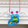 Navidad DIY hecho a mano calcetín de Navidad mochila juguetes educativos de jardín de infantes pequeños regalos regalos premios suministros de decoración