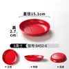 Platos de Melamina Xiangyuanmei para Mesa Platos Comerciales Engrosados Resistentes a Rayones Plato Redondo Buffet Plato para Hot Pot Barbacoa Plato para Snacks