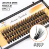 Pestañas Postizas Gruesas y Esponjosas Cruzadas Europeas y Americanas 3D 30D40D50D Rizado Natural Extensiones de Pestañas Segmentadas para DIY