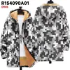 Chaqueta de Nuevo Estilo Transfronteriza con Elementos de Patrón Multicolor, Cárdigan con Capucha y Cremallera 65, Abrigo de Algodón Polar Espeso de Invierno con Forro Amarillo