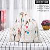 Bolsa con cordón de algodón y lino estampada con liquidación de fábrica, bolsa para guardar ropa interior, artículos diversos, bolsa de regalo para viajes