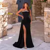 Vestido sin tirantes con pedrería para comercio exterior transfronterizo, elegante y entallado, adecuado para fiestas y banquetes nocturnos