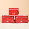 Lata portátil de folha de flandres latas de estanho latas de doces latas de doces de Ano Novo latas de doces de folha de flandres latas de doces Coelho Branco