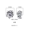 Cuentas Espaciadoras Huecas de Plata de Ley S925 con Forma de Flor Personalizada, Almohadillas Espaciadoras de Doble Cara, 108 Cuentas para Hacer Joyería, Accesorios de Plata