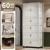 Armario para Bebé Gabinete Especial de Almacenamiento para Bebé Dormitorio Ropa para Niños Armario Pequeño Plástico Ropa Hogar Almacenamiento Simple