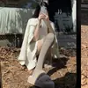 Meias Longas Estilo Coreano JK Acima do Joelho com Botas para Mulheres, Estilo Universitário Outono e Inverno Meias Quentes para Panturrilha Tendência Feminina