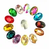 [Pedido Mínimo de 1440 Piezas] Diamante Ovalado Cristal de Vidrio Adorno para Cabeza de Vestido de Novia Accesorios de Cristal Funda para Teléfono Móvil Adornos de Pedrería