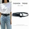 Nuevo Cinturón Trenzado de Cuerda para Mujer con Hebilla, Accesorio para Vestidos Jeans, Cinturón de Cuero Retro, Sensación de Alta Gama