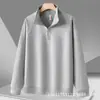 Sudadera de Forro Polar con Media Cremallera y Tres Rayas para Mujer, Top Casual Deportivo, Chaqueta Juvenil con Cuello Alto para Hombre con Logotipo de Marca de Moda