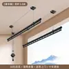 Tendedero de ropa de manivela para balcón, poste elevable para secar ropa, doble poste fijo, tendedero automático para uso doméstico, manual, montado en la parte superior, ropa de enfriamiento
