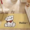 Tapete de Entrada Lindo con Tema de Mascotas, Felpudo Divertido y Personalizable para el Hogar, Tapete para Pies que Raspa la Suciedad y Resistente al Desgaste